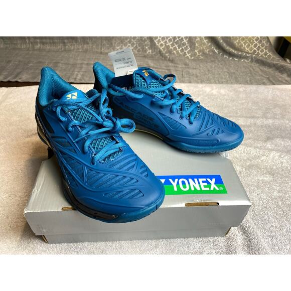 Yonex Cascade Drive Shoes Mens 7 Womens 8.5 Teal Athletic Badminton Y2K Retro - Picture 1 of 10
